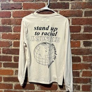 CHNGE silence is violence GRAPHIC LONG-sleeve shirt